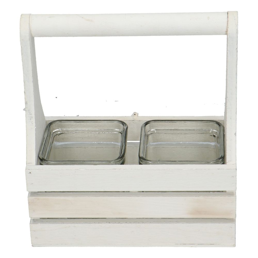 Glas Kubel+henkel 2gl weiss D7.5cm H7.5