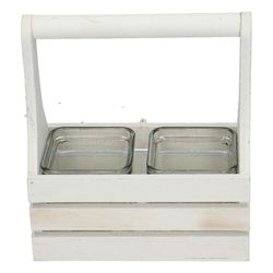 Glas Kubel+henkel 2gl weiss D7.5cm H7.5