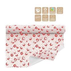 Folien Rolle 80cm Galant weiss/rot 40m