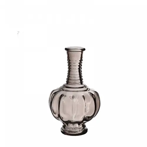 Glas Flasche Trevi grau D02/09cm H15cm