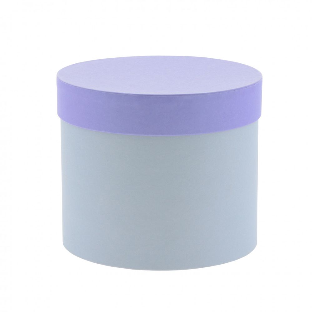 Hatbox Karton lila D15cm H13cm