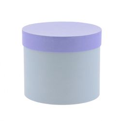 Hatbox Karton lila D15cm H13cm