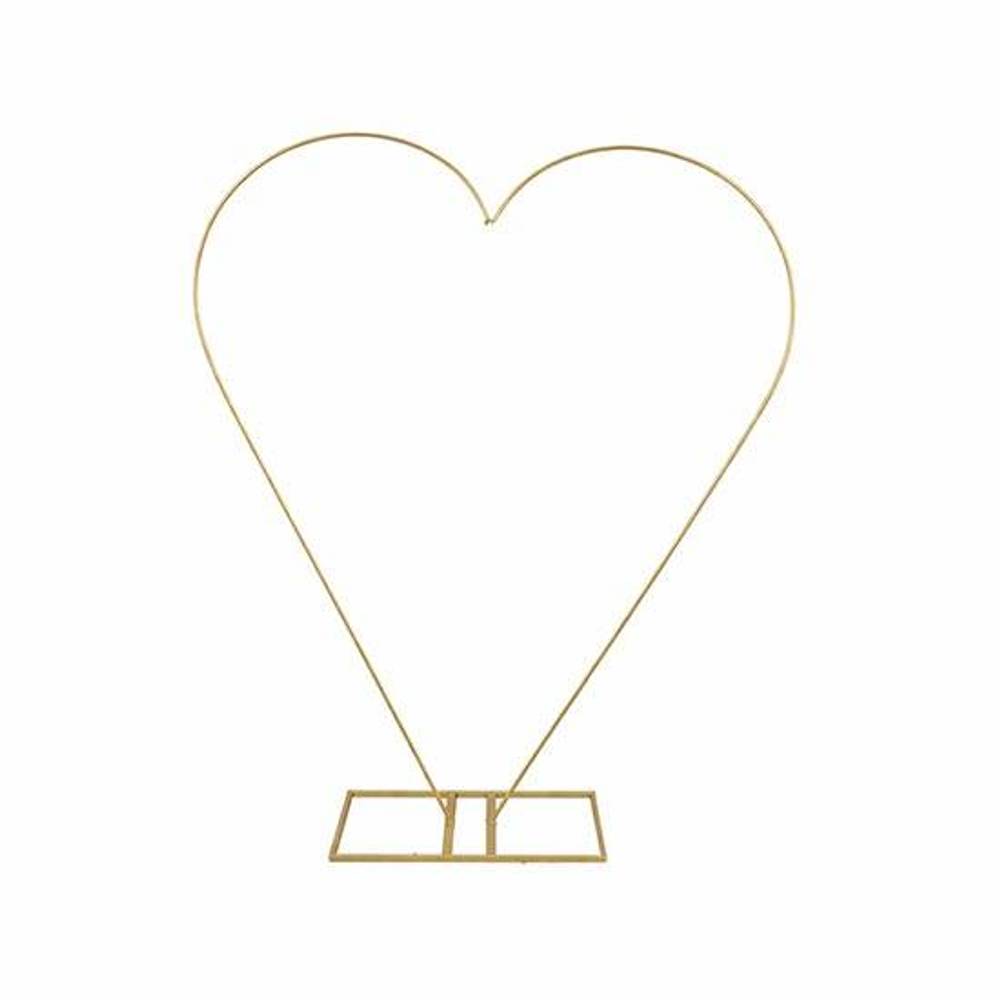 Display Herz Romantik gold 123x30x151cm