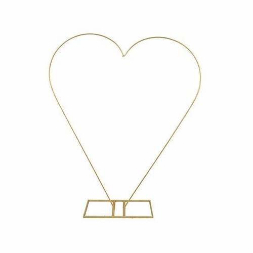 Display Herz Romantik gold 123x30x151cm