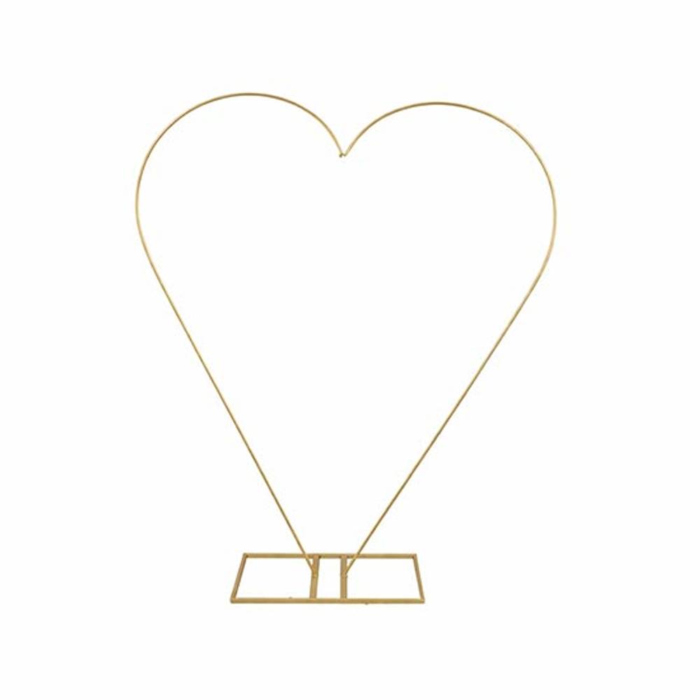 Display Herz Romantik gold 123x30x151cm