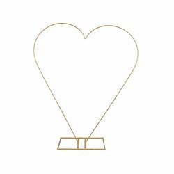 Display Herz Romantik gold 123x30x151cm