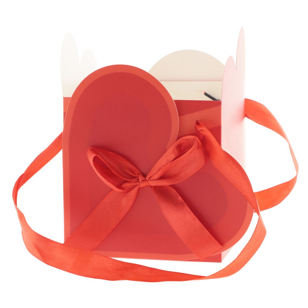 Tasche Herz Party love rot 12x12x16.5cm
