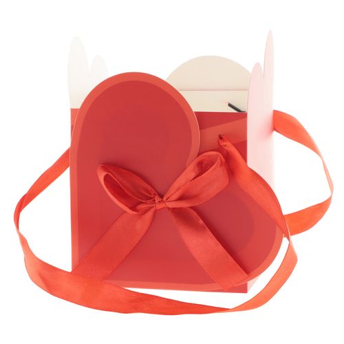 Tasche Herz Party love rot 12x12x16.5cm