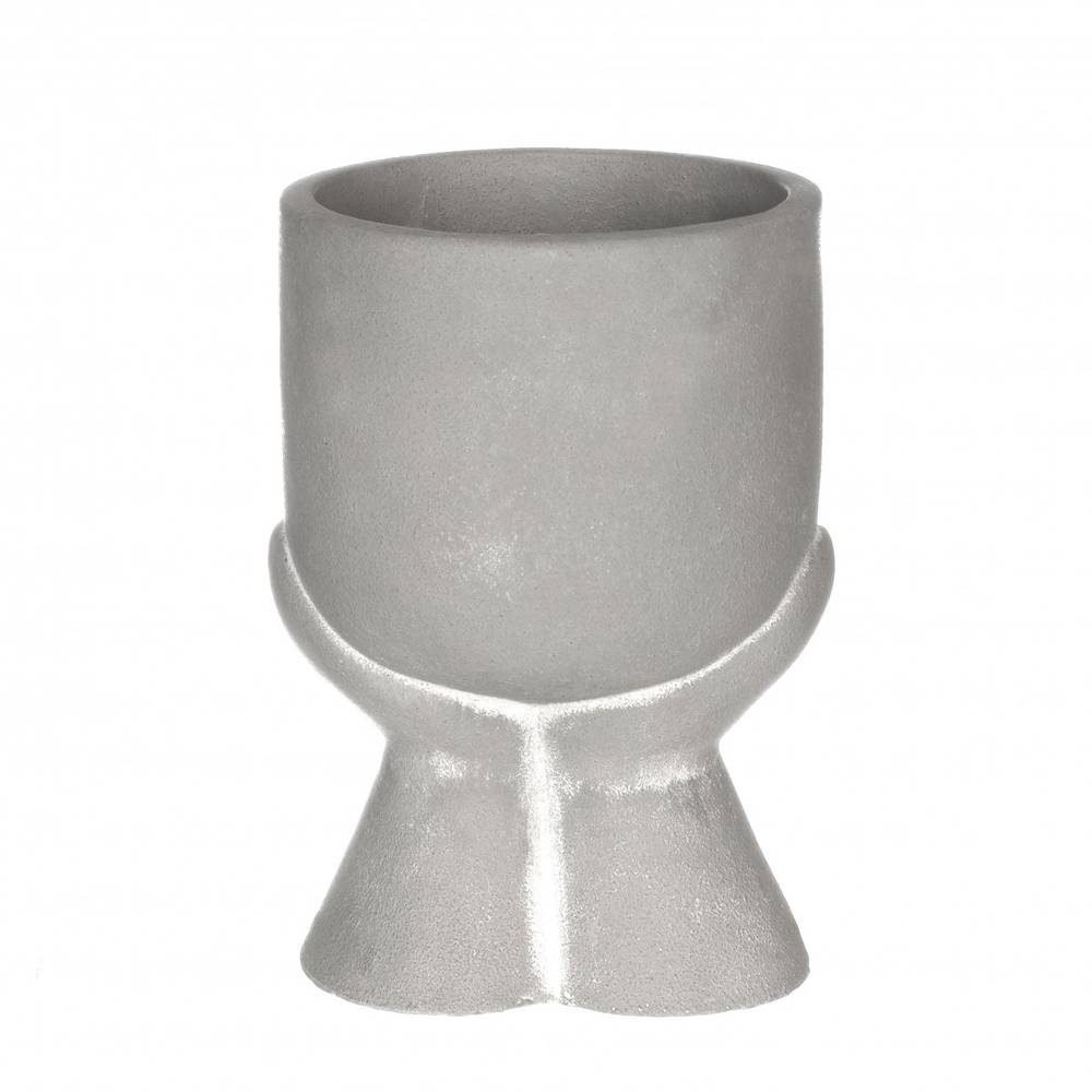 Keramik Übertopf Daydream grau D10.5cm H13.5cm