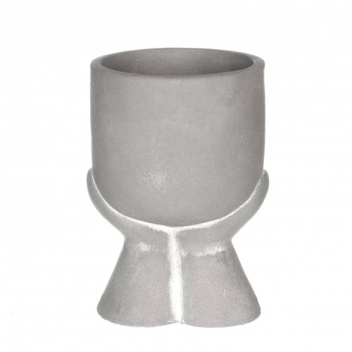 Keramik Übertopf Daydream grau D10.5cm H13.5cm