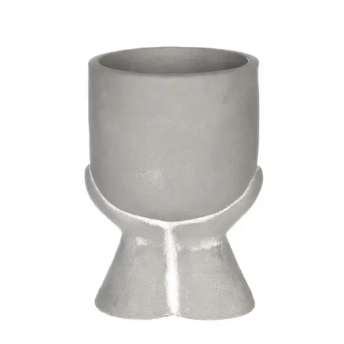 Keramik Übertopf Daydream grau D10.5cm H13.5cm