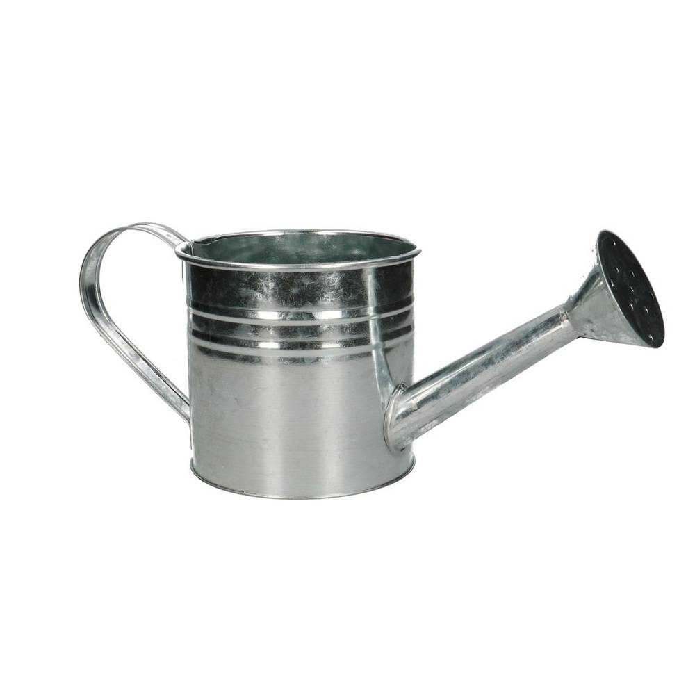 Zink Giesskanne silber D12.5cm H12cm