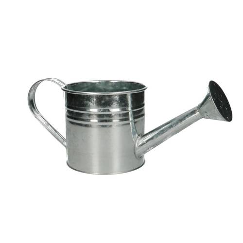 Zink Giesskanne silber D12.5cm H12cm