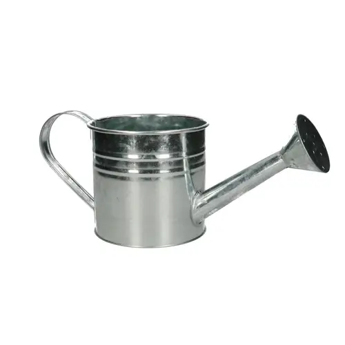 Zink Giesskanne silber D12.5cm H12cm