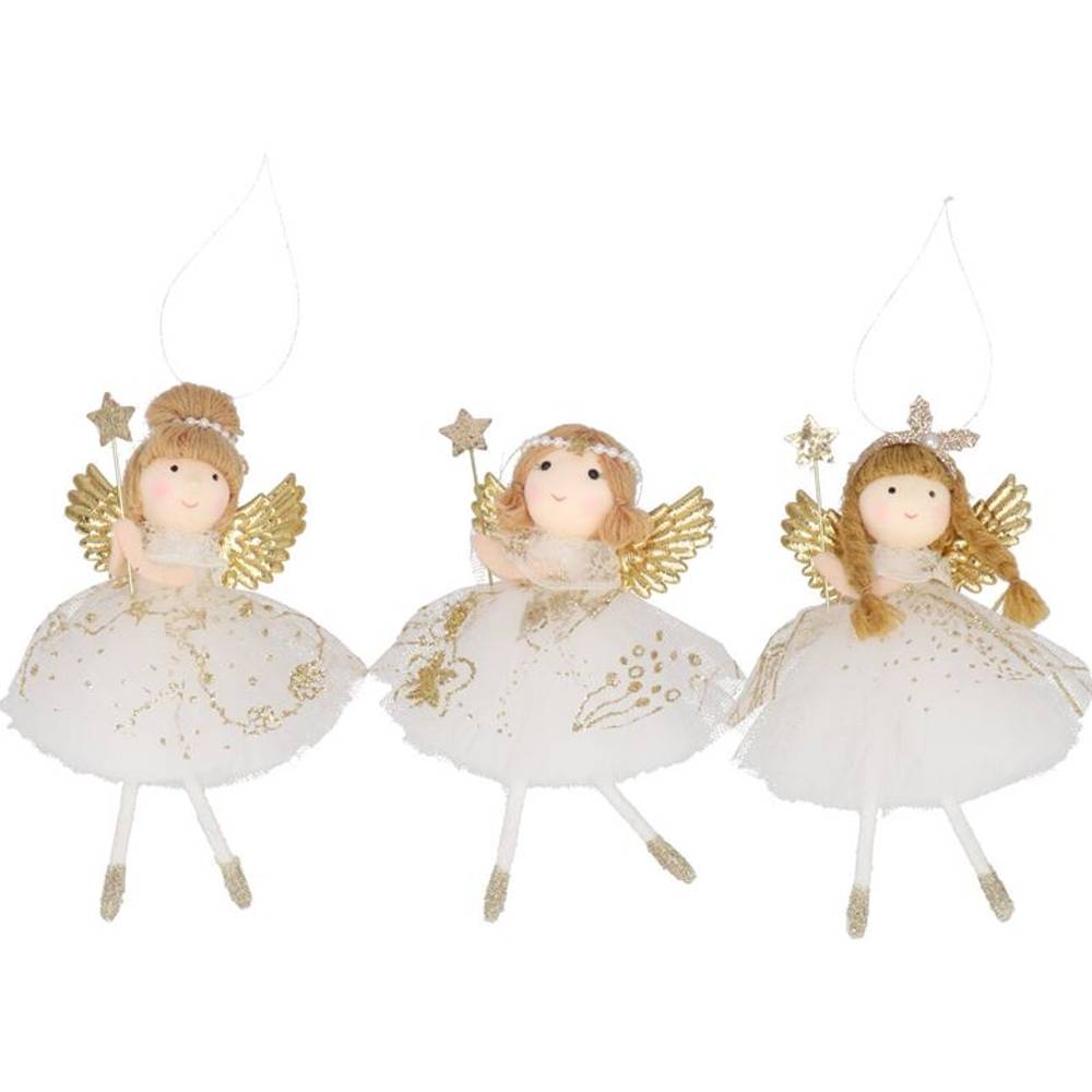 Hänger Tänzerin Loulou gold mix 14x10x02cm