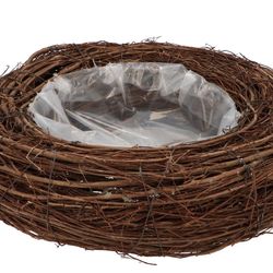Ulmenzweige Übertopf Rund natur D40cm