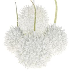 Igel weiss Schnee Wachs D6cm