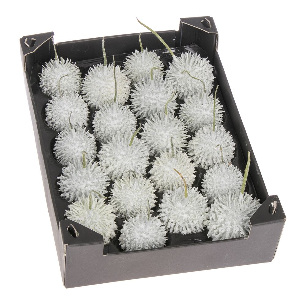 Igel weiss Schnee Wachs D6cm