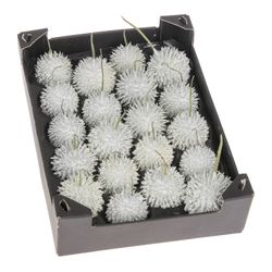 Igel weiss Schnee Wachs D6cm