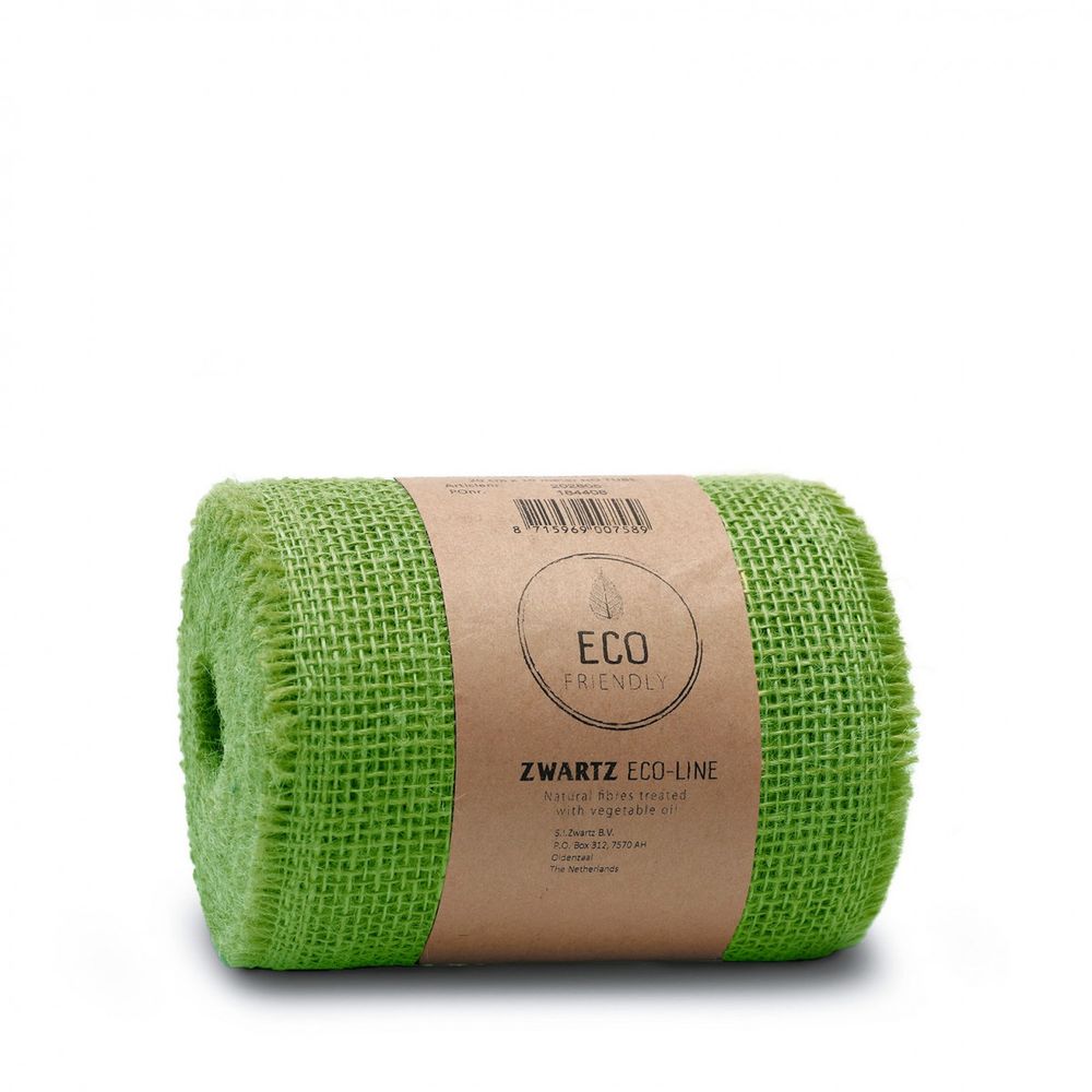 Band Jute hell grün 150mm 10m