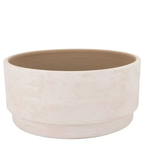 Keramik Schale Romy Rund creme 28x14cm