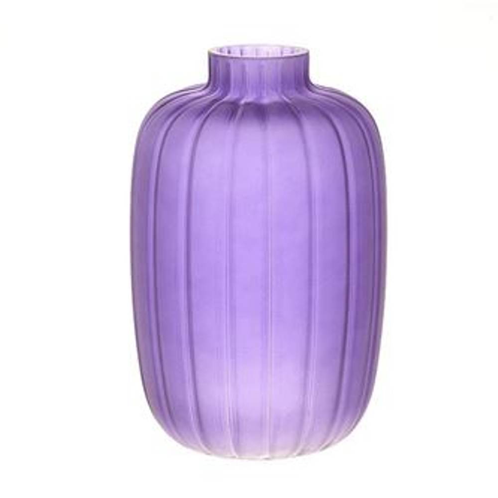 Glas Vase Dartmor lila D16cm H25cm