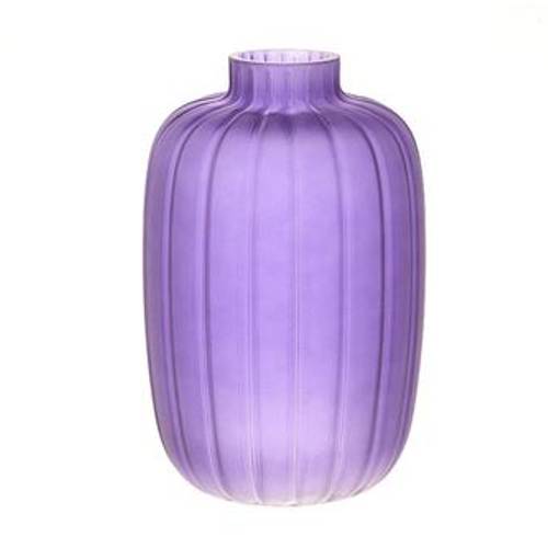 Glas Vase Dartmor lila D16cm H25cm