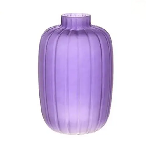 Glas Vase Dartmor lila D16cm H25cm