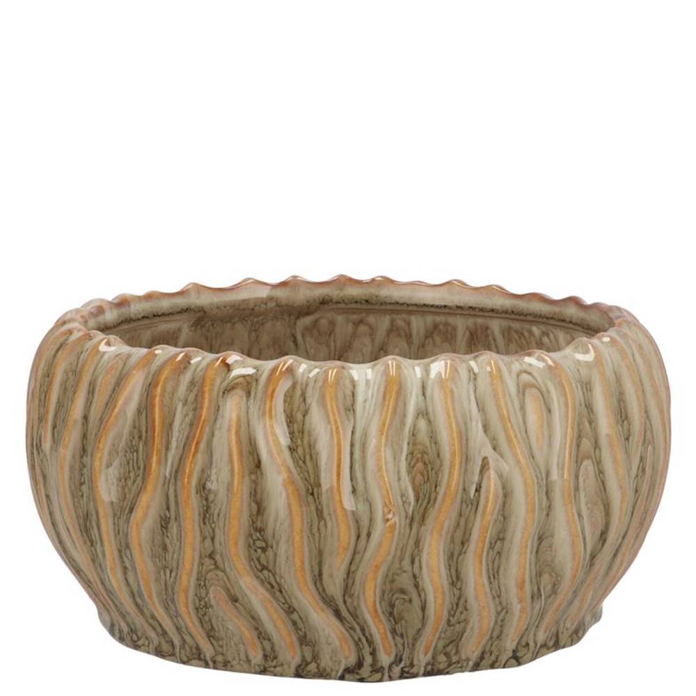 Keramik Schale Finn grün 17x17x9cm