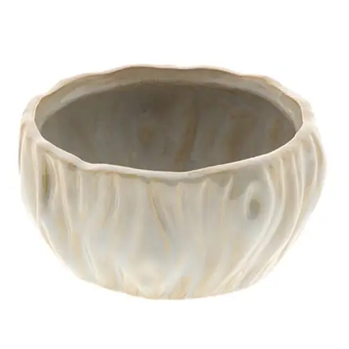 Keramik Bowl Übertopf Cammy grau D16cm H08cm