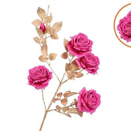 Seiden Rose gold/fuchsia L116cm