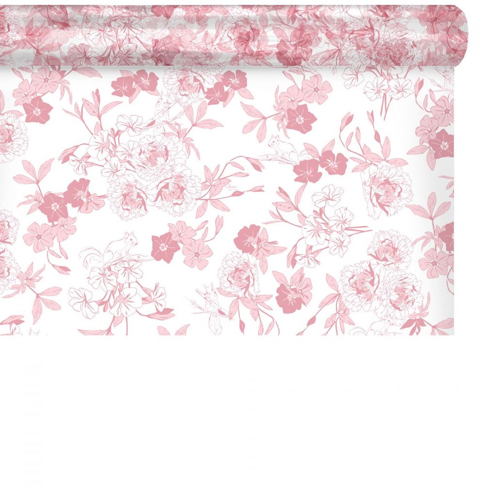 Folie Rolle 80cm Foresty rosa 100m