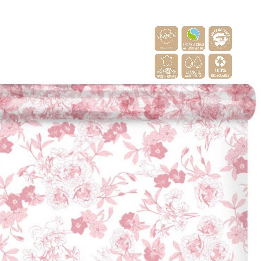 Folie Rolle 80cm Foresty rosa 100m