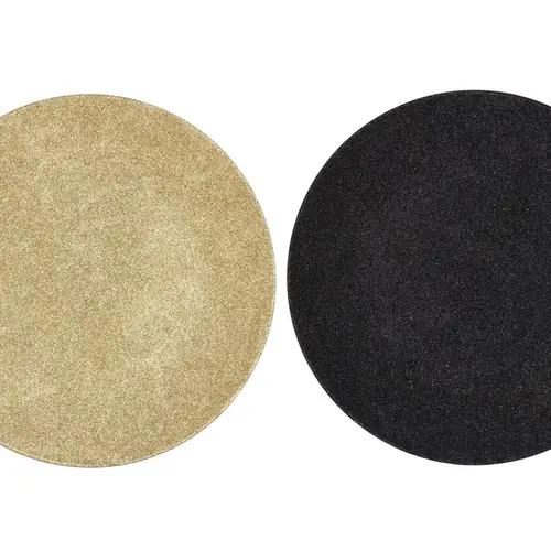 Melamine Teller schwarz gold rund 40x40x2cm