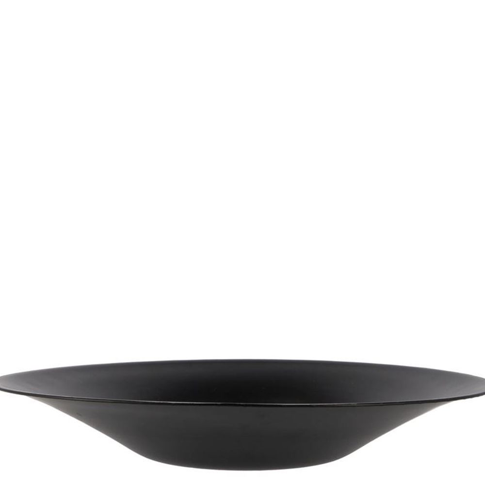 Zink Schale schwarz D28,5cm