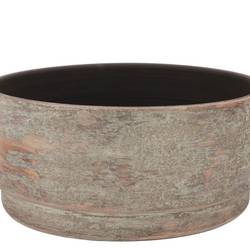 Keramik Schale Romy Rund braun 35x15cm