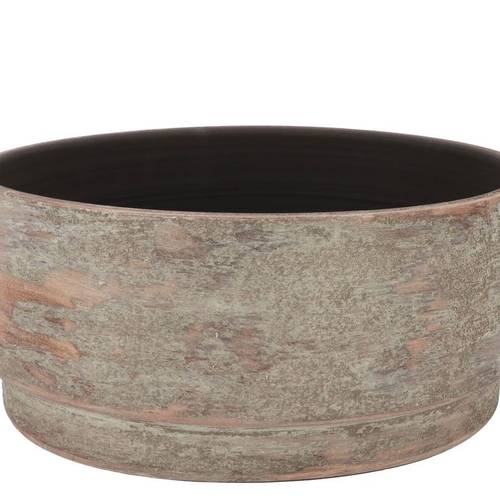 Keramik Schale Romy Rund braun 35x15cm