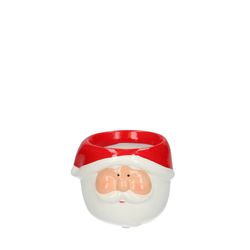 Keramik Weihnachtsmann rot weiss D09cm H9cm