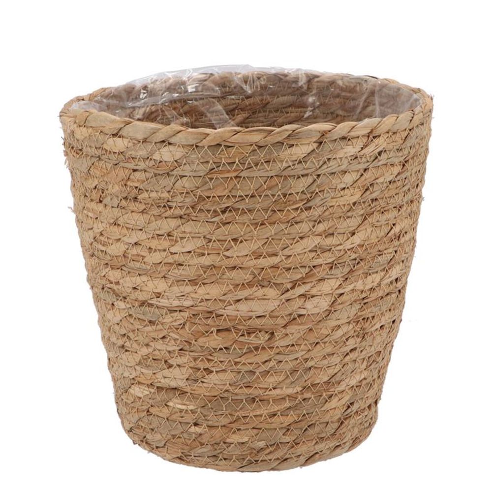 Korb Seegras Stroh braun D20cm H20cm