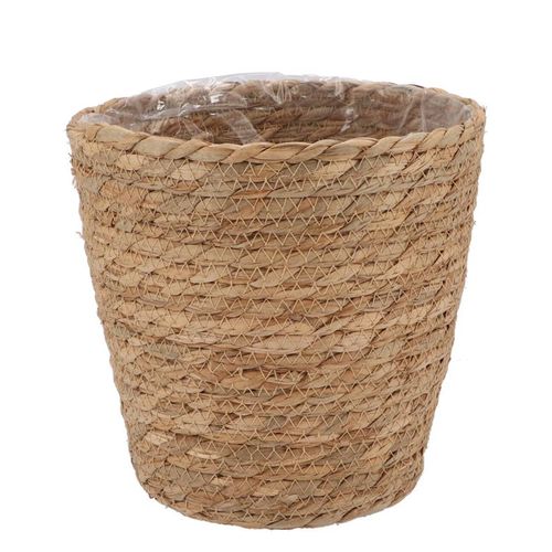 Korb Seegras Stroh braun D20cm H20cm