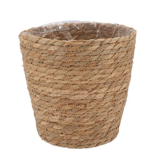 Korb Seegras Stroh braun D20cm H20cm