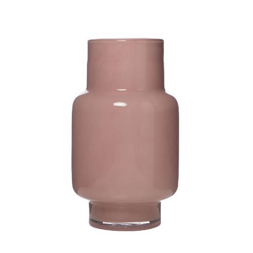 Glas Vase Pien rosa D19cm H31cm