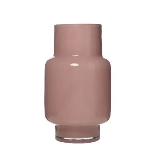Glas Vase Pien rosa D19cm H31cm