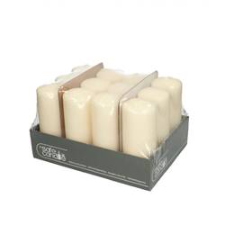 Stumpfkerze Safe creme D06cm H15cm