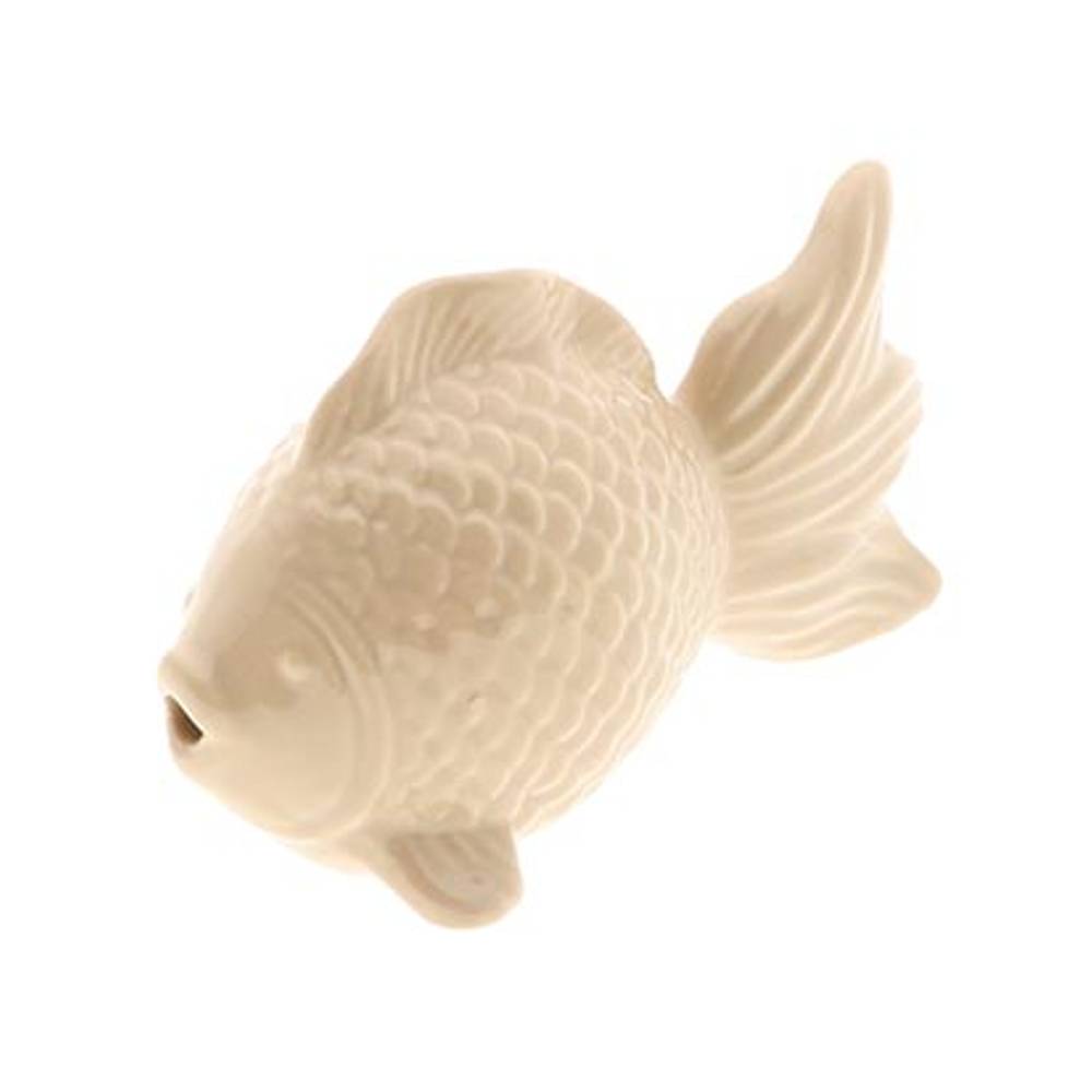 Fish auf Keramik hell braun 13.5x06x08cm