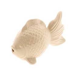 Fish auf Keramik hell braun 13.5x06x08cm
