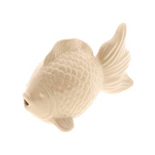 Fish auf Keramik hell braun 13.5x06x08cm