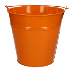 Zink Eimer orange D20cm H18cm