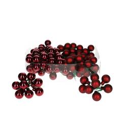 Kugel auf Draht dunkel rot mix D02.5cm x144