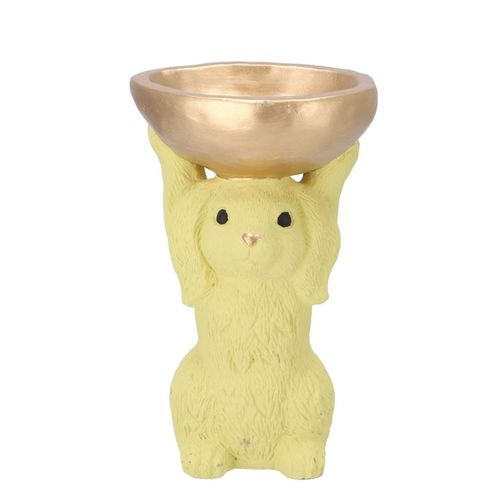 Schale Hase gelb 15x13x23cm